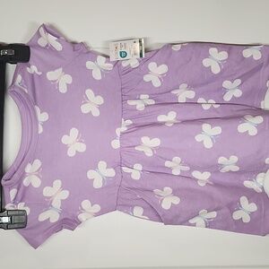 Garanimals Girls Purple Butterfly Skater Knit Dress Short Sleeve 18M NWT